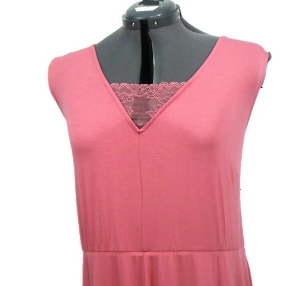 NWT Lane Bryant Rose Colored Swing Tank Dress - Picture 2 of 8